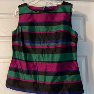 TALBOTS 100% silk sleeveless blouse size 10
